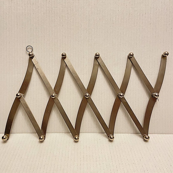 Unbranded Other - Accordion Style Stainless Steel Door, Kitchen, Wall, Hanging Multi Hook Rack.